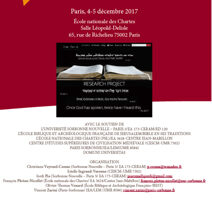 Rejoignez-nous à Paris les 4 et 5 décembre pour le second colloque « Mises en Oeuvres des Écritures »
