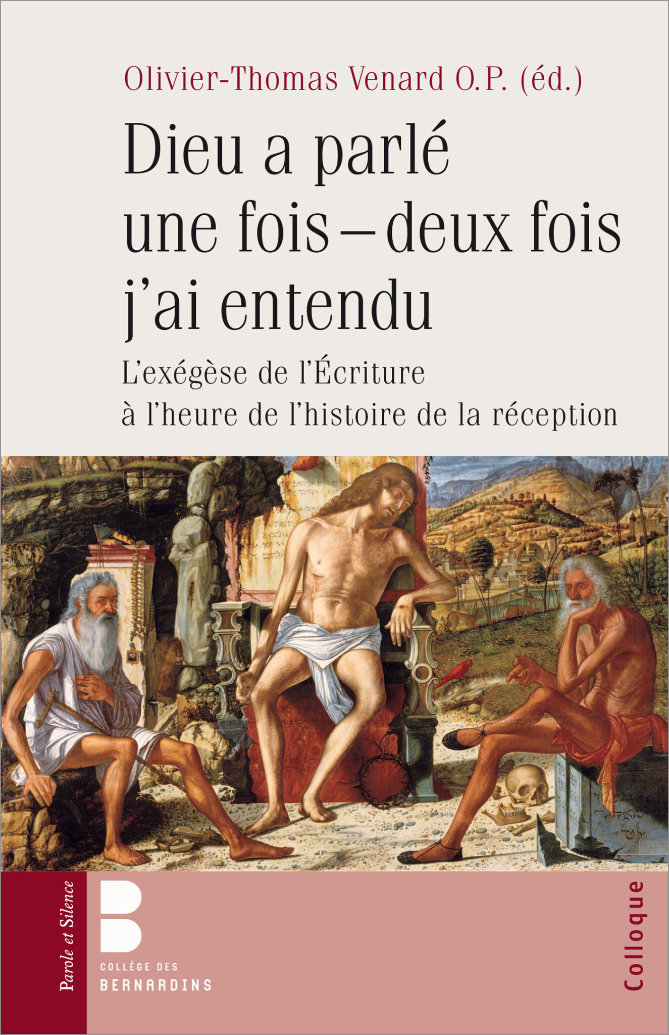 Couverture de l'édition du colloque de 2013