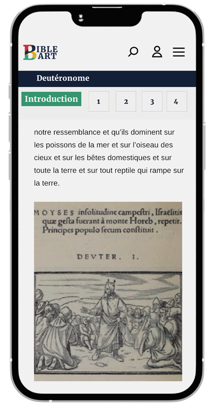 BibleArt sur un smartphone