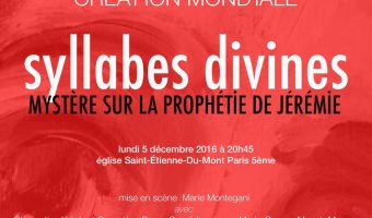 SPECTACLE le 5 décembre à Saint-Étienne-du-Mont