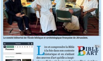 Présentation de BibleArt dans un hebdomadaire chrétien, à l’occasion de Noël 2023